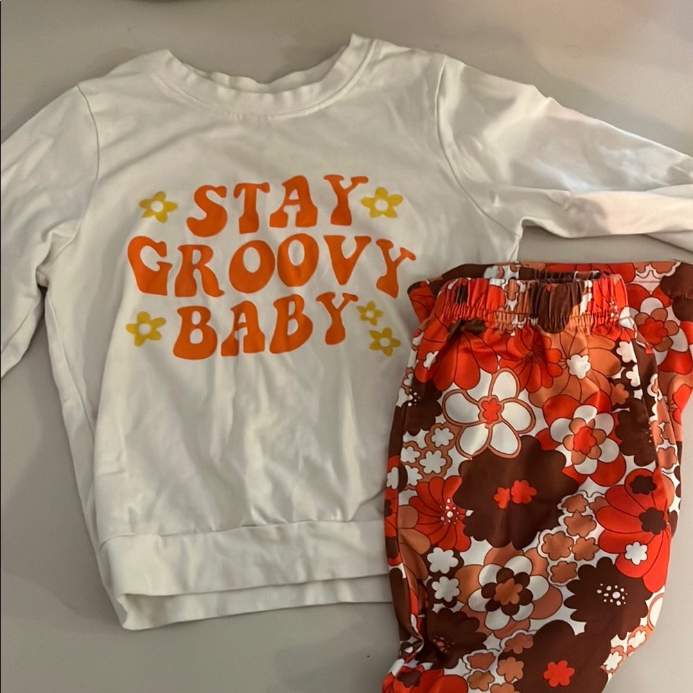 Stay Groovy Baby girls outfit